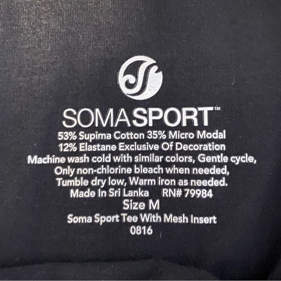 SOMA Sport Tee With Mesh Insert SHIRT - Picture 6 of 6
